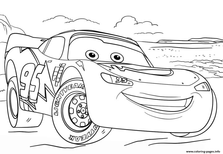 Cars Disney Coloring Pages dedans Coloriage De Flash Mcqueen