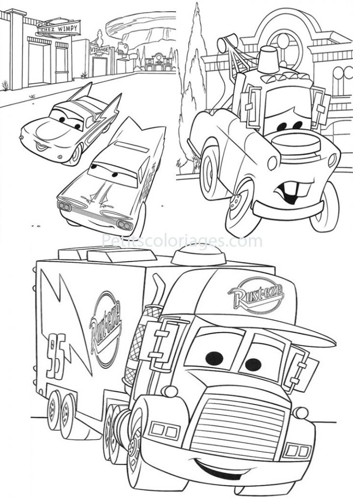 Cars Flash Mcqueen Coloriage – Réparation De Voiture à Coloriage De Flash Mcqueen