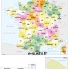 Carte 101 Départements » Vacances - Arts- Guides Voyages dedans Carte Des Départements Français