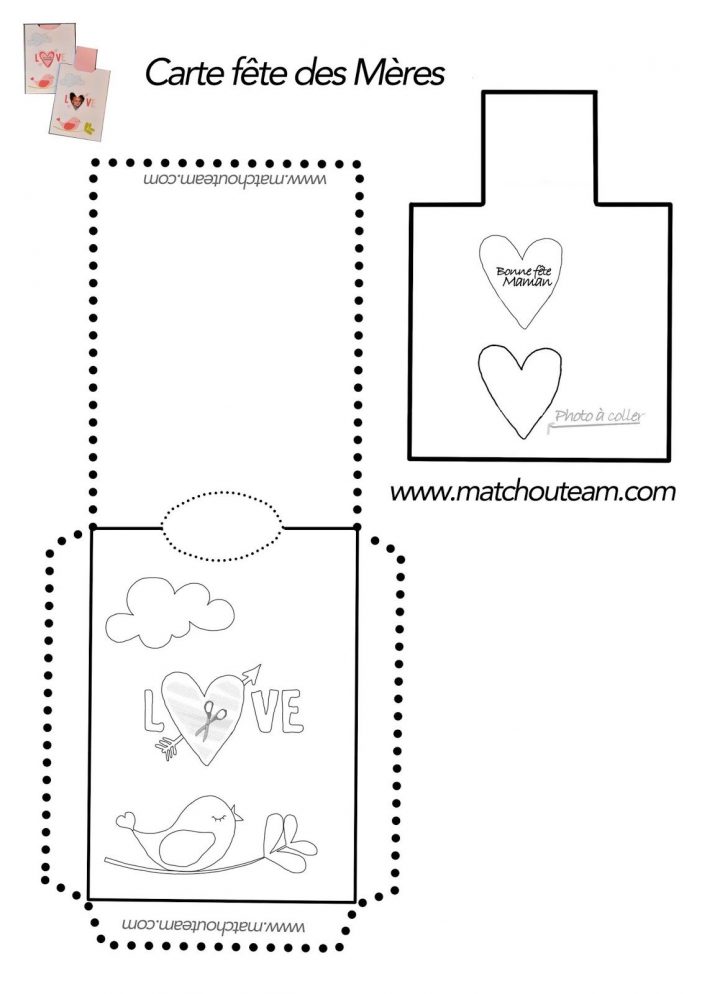 Carte À Tirette Pour La Fête Des Mères | Carte Fête Des encequiconcerne Carte A Imprimer Fete Des Meres