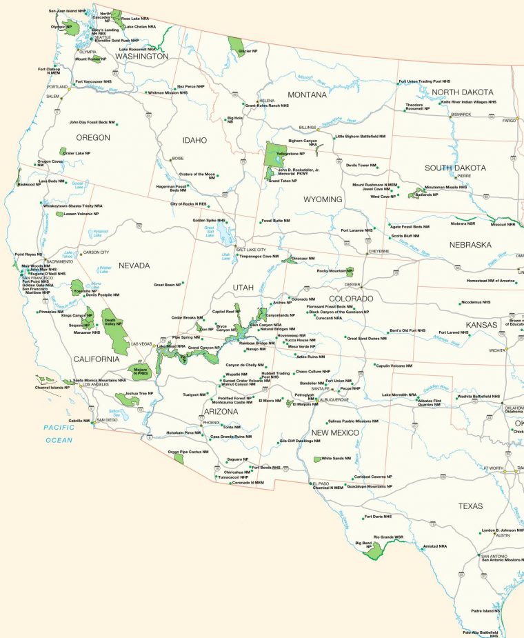 Carte Amerique Ouest – 1Jour1Col concernant Carte Des Etats Unis À Imprimer