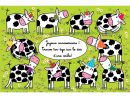Carte Anniversaire Cécile Drevon &quot;anniversaire Vaches&quot; pour Carte De France Ludique