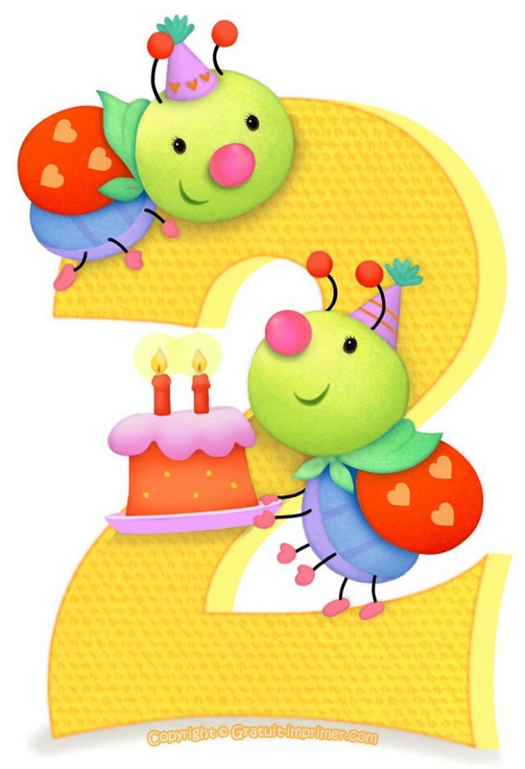 Carte Anniversaire De 2 Ans Gratuite A Imprimer – Scarabee pour Jeux Bébé 2 Ans Gratuit A Telecharger