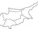 Carte Chypre Vierge Régions, Carte Vierge Des Régions De Chypre serapportantà Carte Vierge Des Régions De France