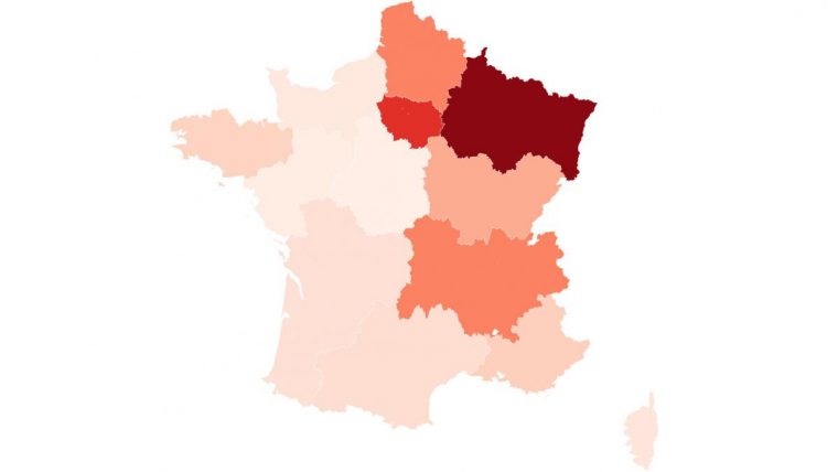 Carte. Coronavirus : Toutes Les Régions De France dedans Carte De La France Avec Les Régions