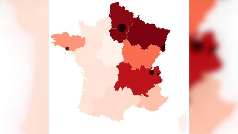 Carte. Coronavirus : Toutes Les Régions De France pour Liste Des Régions Françaises