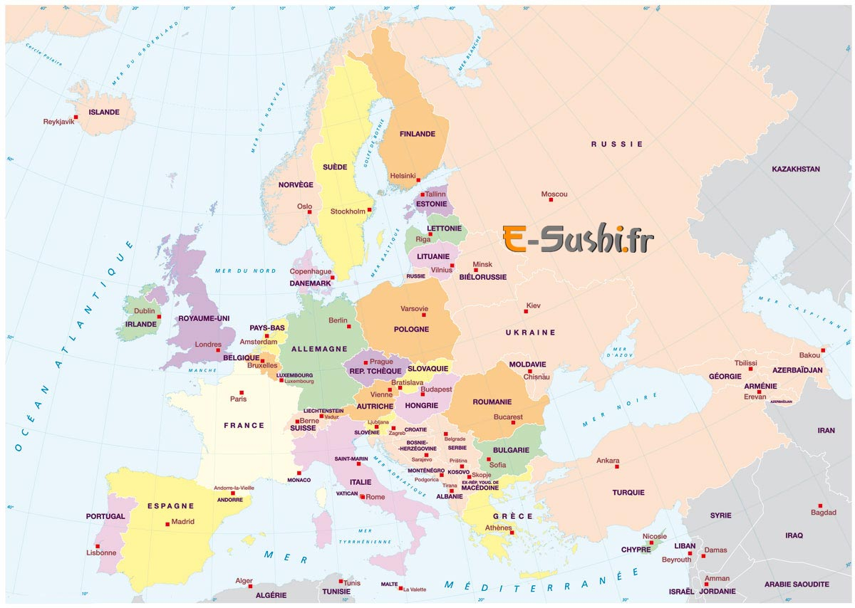 Carte D Europe Images Et Photos - Arts Et Voyages destiné Carte D Europe Avec Pays