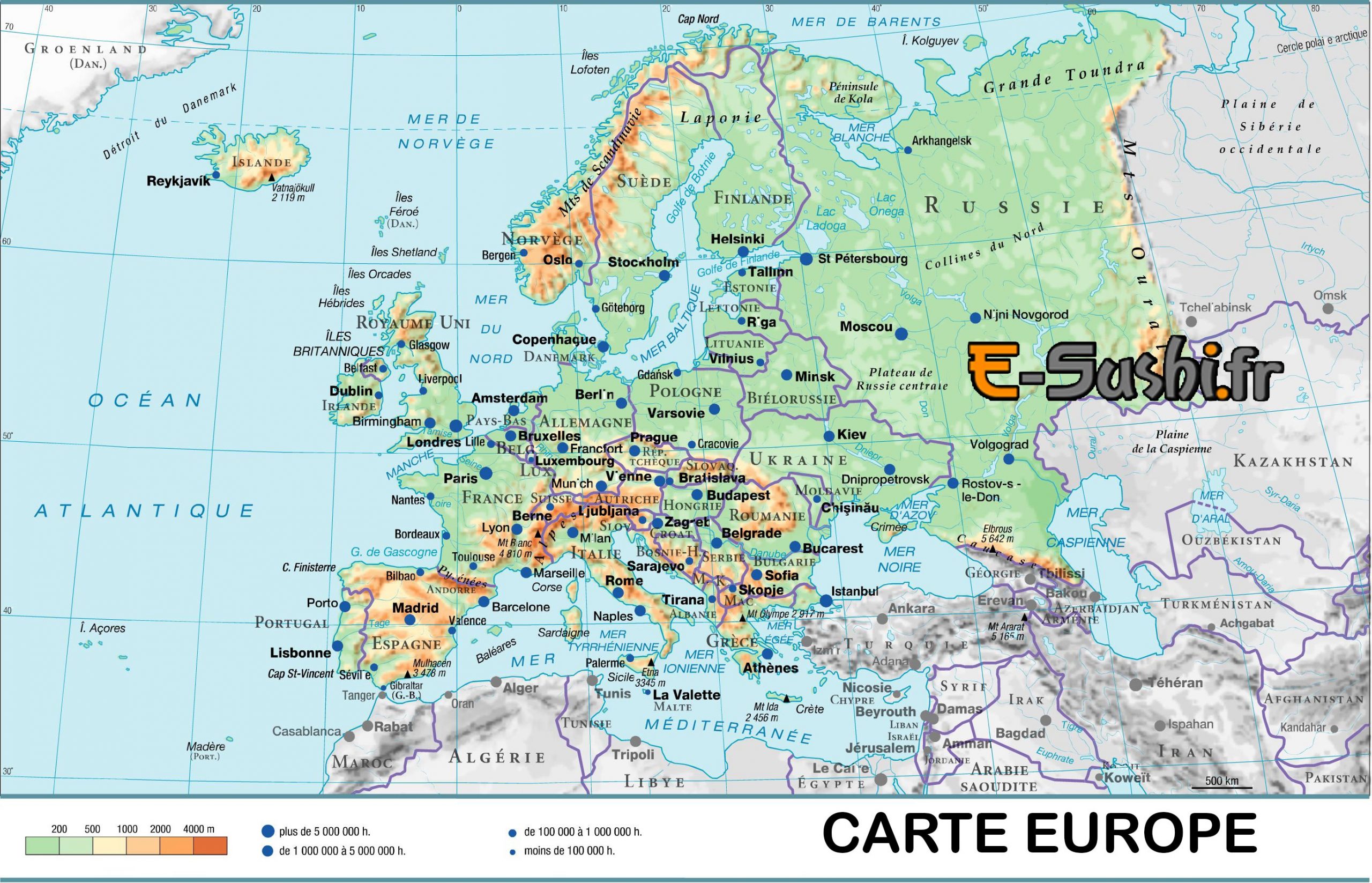 Carte D Europe Images Et Photos - Arts Et Voyages intérieur Carte Des Capitales De L Europe