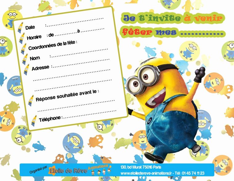 Carte D Invitation Anniversaire Gratuite À Imprimer Un avec Jeux Gratuit Garcon