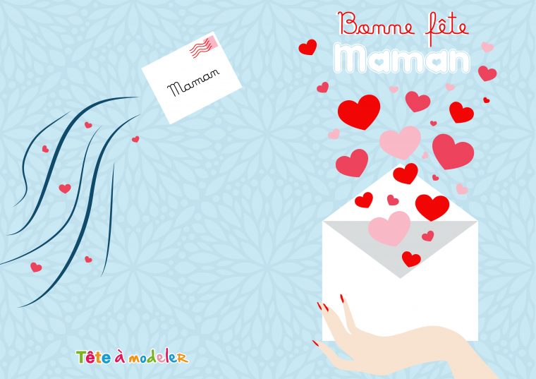 Carte D'amour Fête Des Mères À Imprimer à Carte Bonne Fete Maman Imprimer