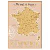 Carte De France À Gratter - Les Boutiques Du Net - Cadeau Rigolo à Carte De France Avec Département