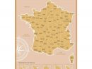 Carte De France À Gratter - Les Boutiques Du Net - Cadeau Rigolo dedans Carte De La France Par Département