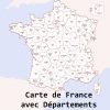 Carte De France Avec Départements - Voyages - Cartes concernant Carte Des Régions Et Départements De France À Imprimer