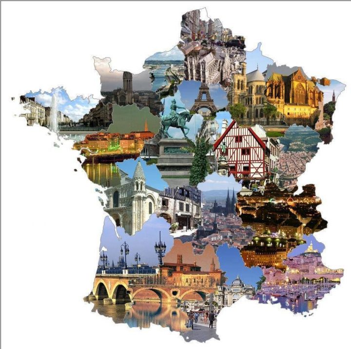 Carte De France Avec Paysages | Carte De France, Les Régions destiné Carte De France Avec Region