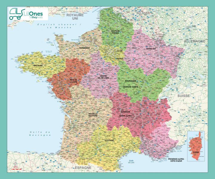 Carte De France Des Régions En Haute Qualité (Hq) destiné Carte Région France 2017