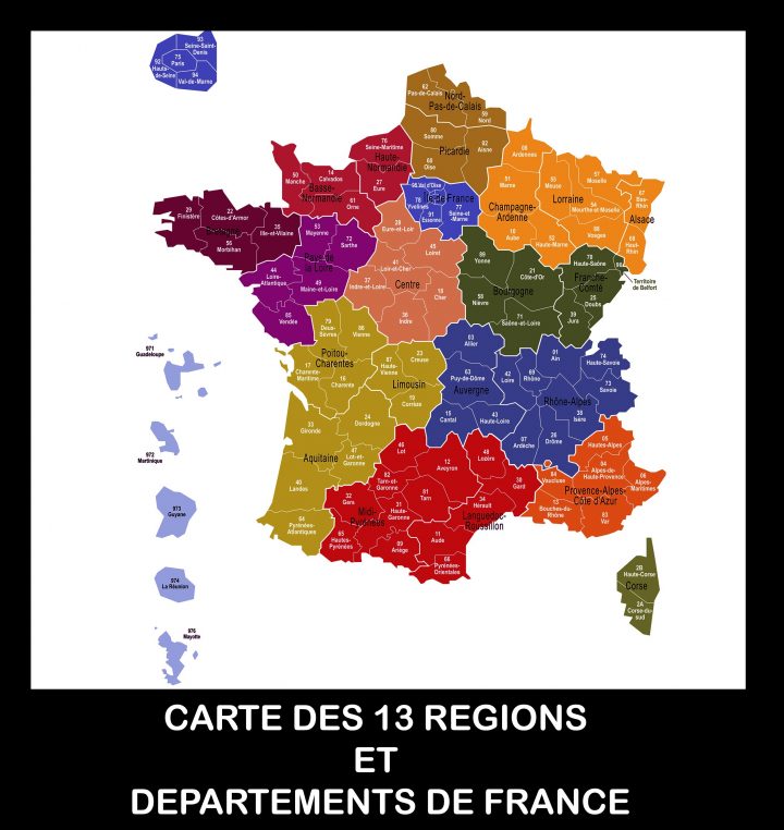 Carte De France Des Régions Images » Vacances – Arts- Guides avec Carte De France Avec Region