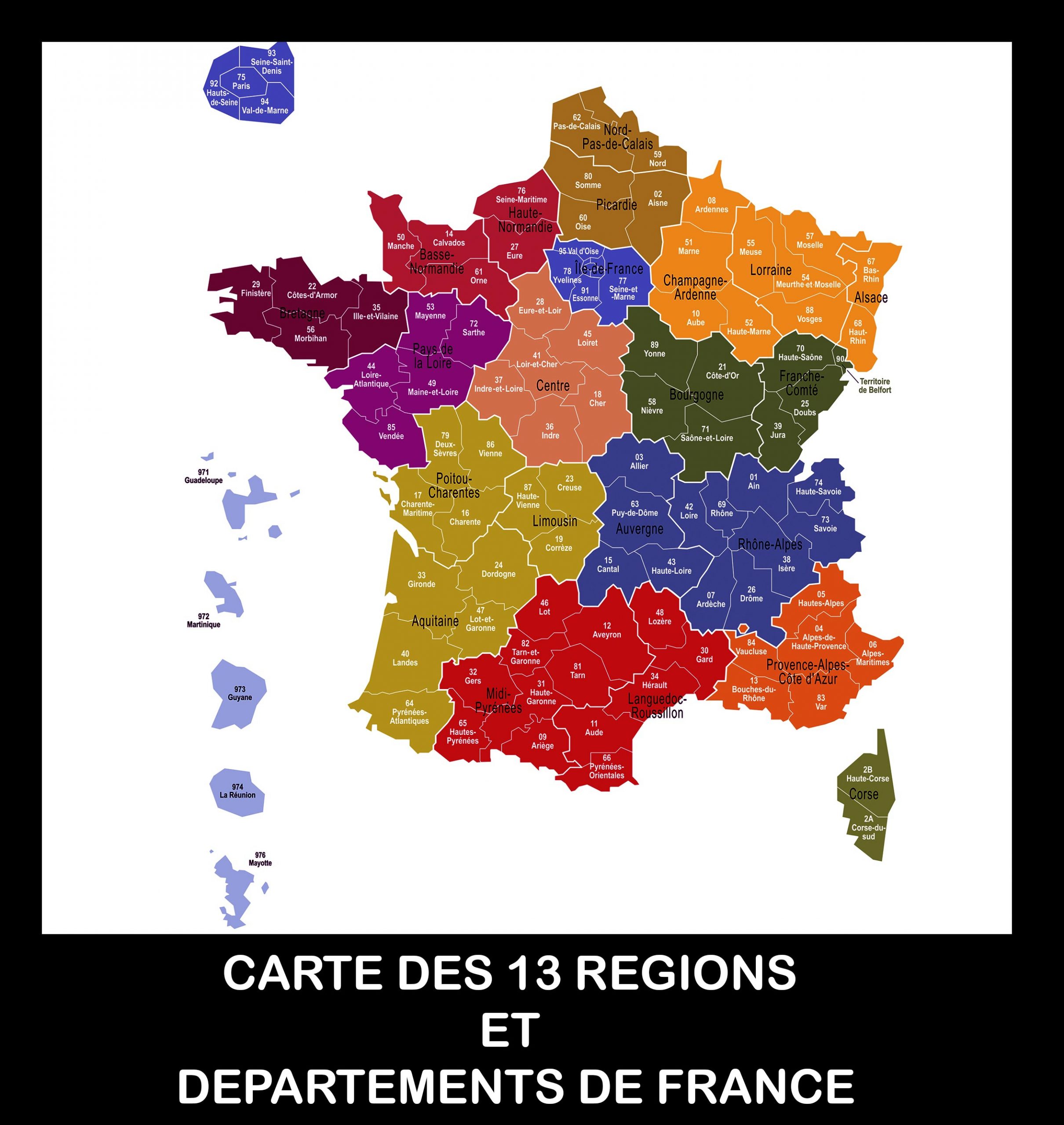 Carte De France Des Régions Images » Vacances - Arts- Guides destiné Carte France Avec Region