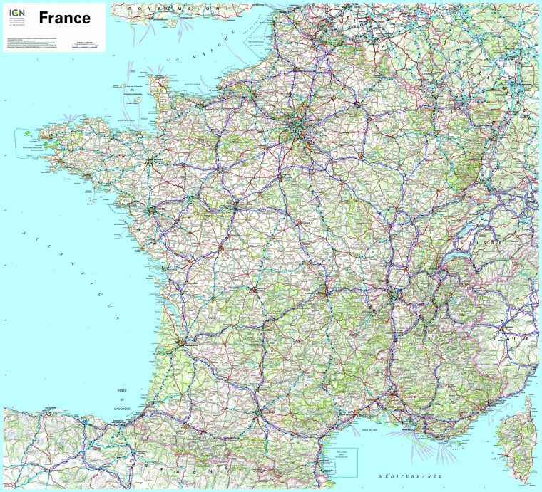 Carte De France Détaillée A Imprimer | My Blog tout Carte De France Imprimable