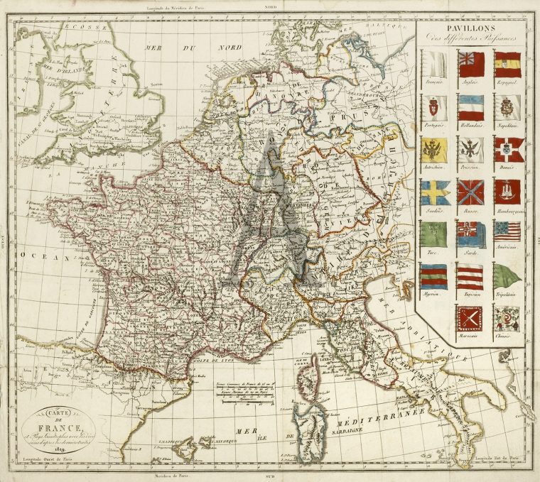 Carte De France Et Puys Simitrophes Avec Les Divisions D intérieur Carte De Fra