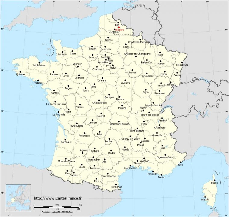 Carte De France Format A4 | My Blog intérieur Carte De France Des Départements À Imprimer