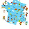 Carte De France Gourmande | Carte De France, Fle Et Géographie pour Apprendre Les Départements En S Amusant