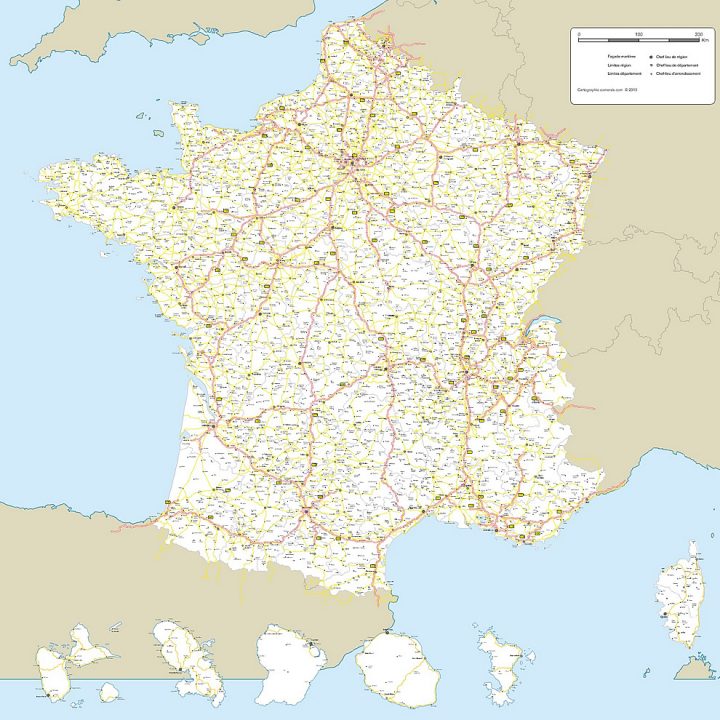 Carte De France Gratuite pour Carte De France Imprimable Gratuite