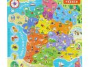 Carte De France Magnétique En Bois pour Carte De France Ludique