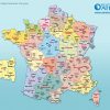 Carte De France Régions Et Départements Français » Vacances pour Carte France Avec Departement