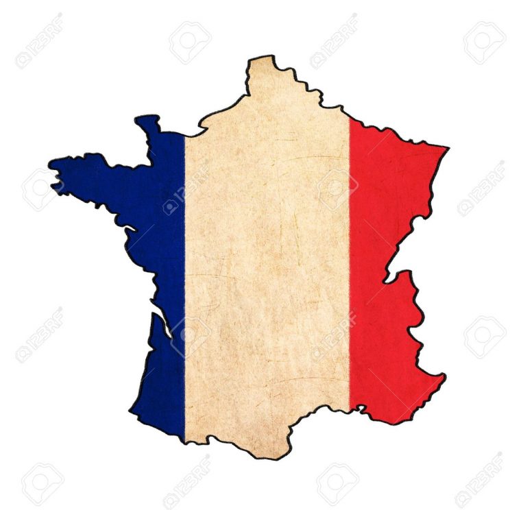 Carte De France Sur Le Dessin Drapeau France, Drapeau Grunge Et Rétro Série dedans Dessin Carte De France