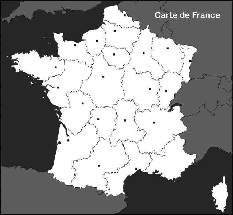 Carte De France Vierge – Voyages – Cartes concernant Carte France Vierge Villes