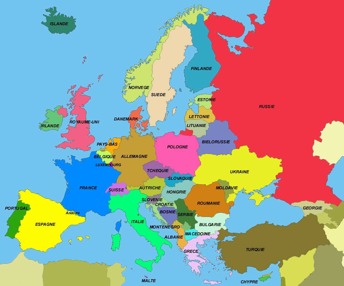 Carte De L Europe Détaillée » Vacances - Arts- Guides Voyages à Carte De L Europe Détaillée