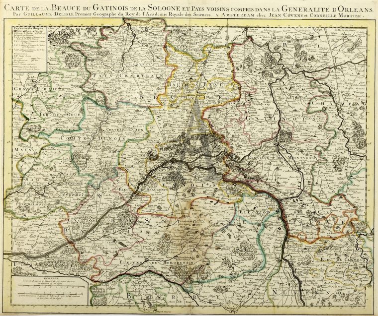 Carte De La Beauce Du Gatinos De La Sologne Et . intérieur Carte De Fra