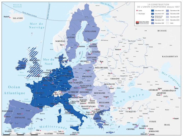 Carte De La Construction Européenne pour Carte Construction Européenne