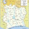 Carte De La Côte D'ivoire - Routière, Administrative, Villes tout Carte De L Europe 2017