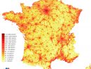Carte De La Densité De Population 2009 avec Carte De France Grand Format
