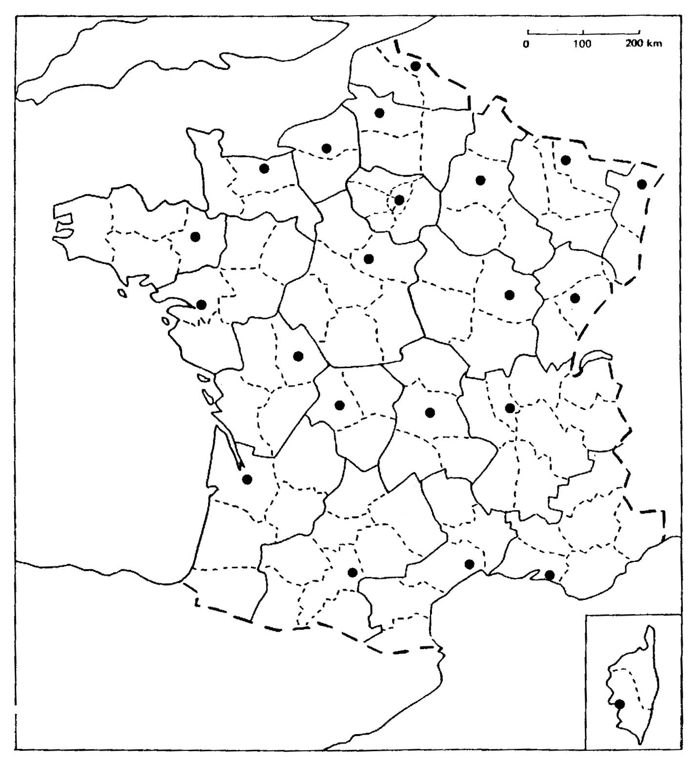 Carte De La France À Compléter | My Blog intérieur Carte De France Region A Completer