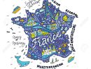 Carte De La France - Carte Des Dessins Animés. avec Dessin Carte De France