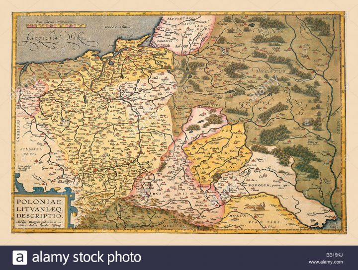 Carte De La Pologne Et L'europe De L'est Banque D'images dedans Carte Europe De L Est