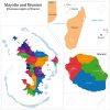 Carte De La Réunion Et À Mayotte, Dans La Région D'outre-Mer De La France pour Carte France D Outre Mer