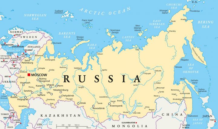 Carte De La Russie – Plusieurs Cartes Sur Le Relief, Villes avec Carte Europe De L Est