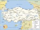 Carte De La Turquie - Relief, Administrative, Régions, Climat dedans Carte Des Fleuves En France