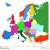 Carte De L'europe Avec L'isolat De Frontières De Pays Sur Le à Carte D Europe Avec Pays