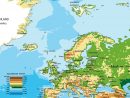 Carte De L'europe - Cartes Reliefs, Villes, Pays, Euro, Ue concernant Carte D Europe En Francais