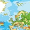 Carte De L'europe - Cartes Reliefs, Villes, Pays, Euro, Ue dedans Carte D Europe 2017