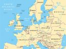 Carte De L'europe - Cartes Reliefs, Villes, Pays, Euro, Ue dedans Carte Europe Vierge