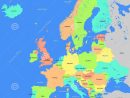 Carte De L'europe Détaillée Illustration De Vecteur intérieur Carte De L Europe Détaillée