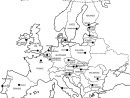 Carte De L'europe En Noir Et Blanc 4 (Avec Images) | Carte intérieur Carte Europe Vierge