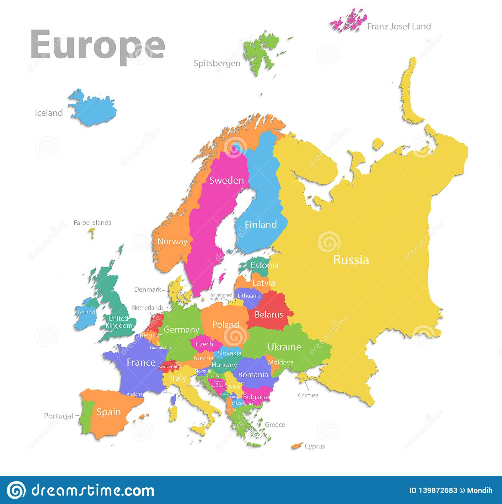 Carte De L'europe, Nouvelle Carte Détaillée Politique concernant Carte De L Europe Détaillée