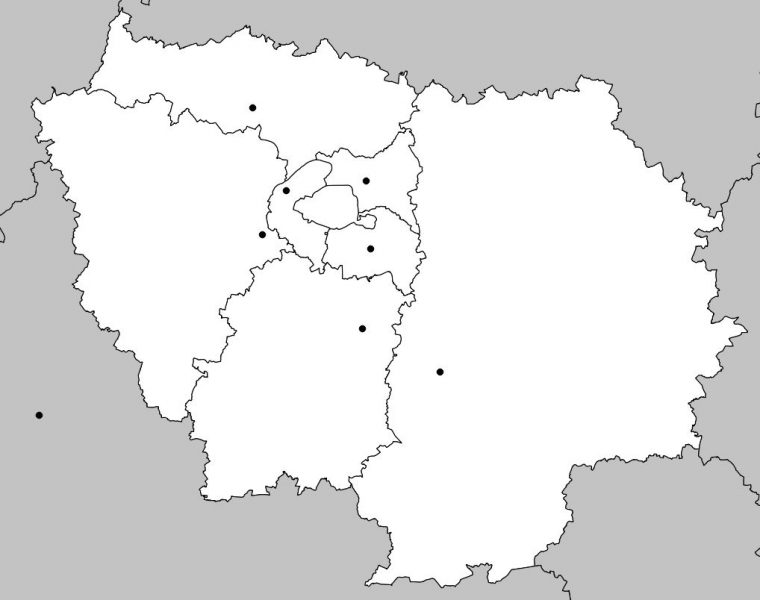 Carte De L'île-De-France – Île-De-France Carte Des Villes à Carte Des Régions À Compléter