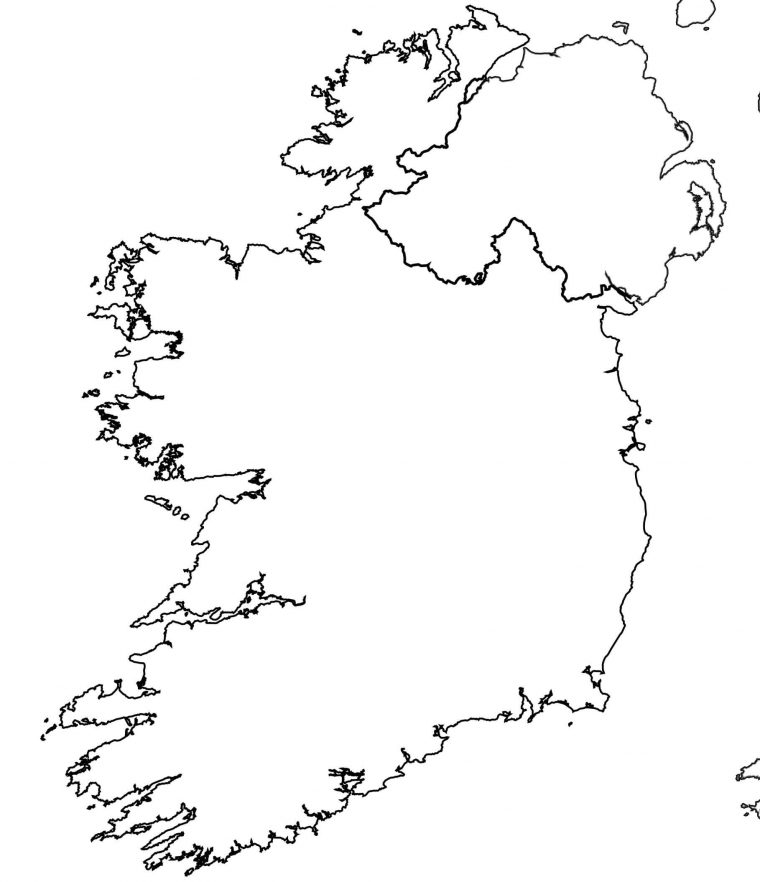 Carte De L'irlande tout Carte Des Etats Unis À Imprimer